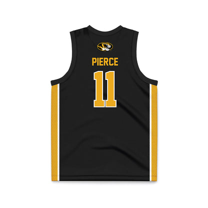 Missouri - NCAA Men's Basketball : Trent Pierce - Black Basketball Jersey-1