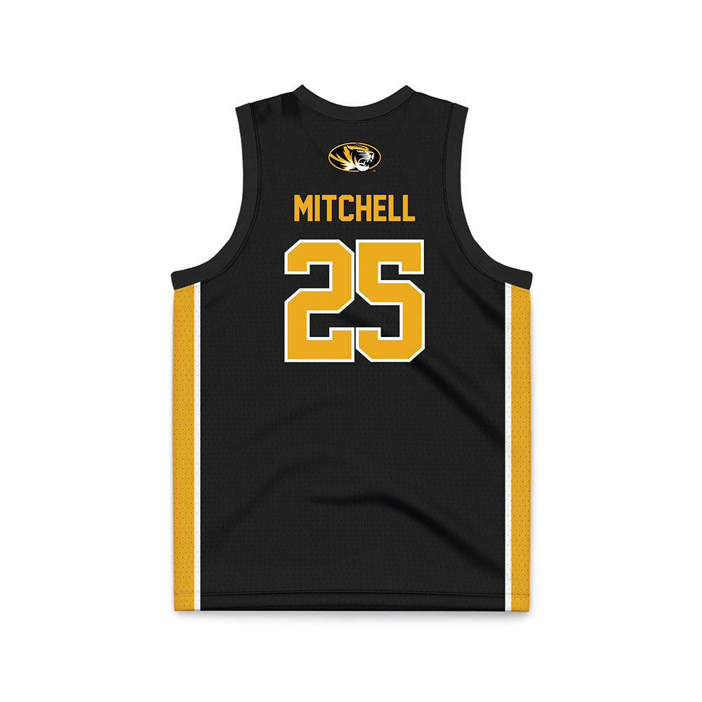 Missouri - NCAA Men's Basketball : Mark Mitchell - Black Basketball Jersey-1