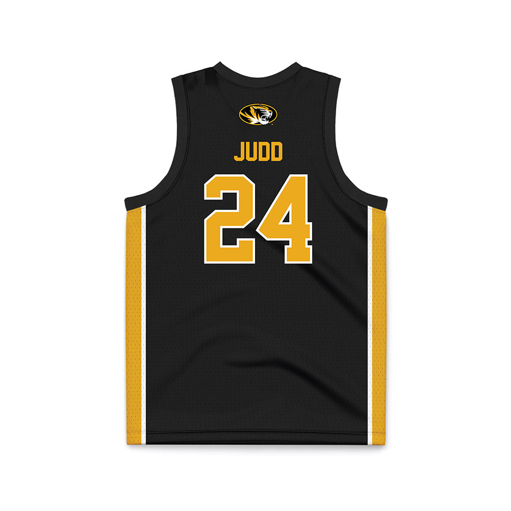 Missouri - NCAA Women's Basketball : Ashton Judd - Black Basketball Jersey