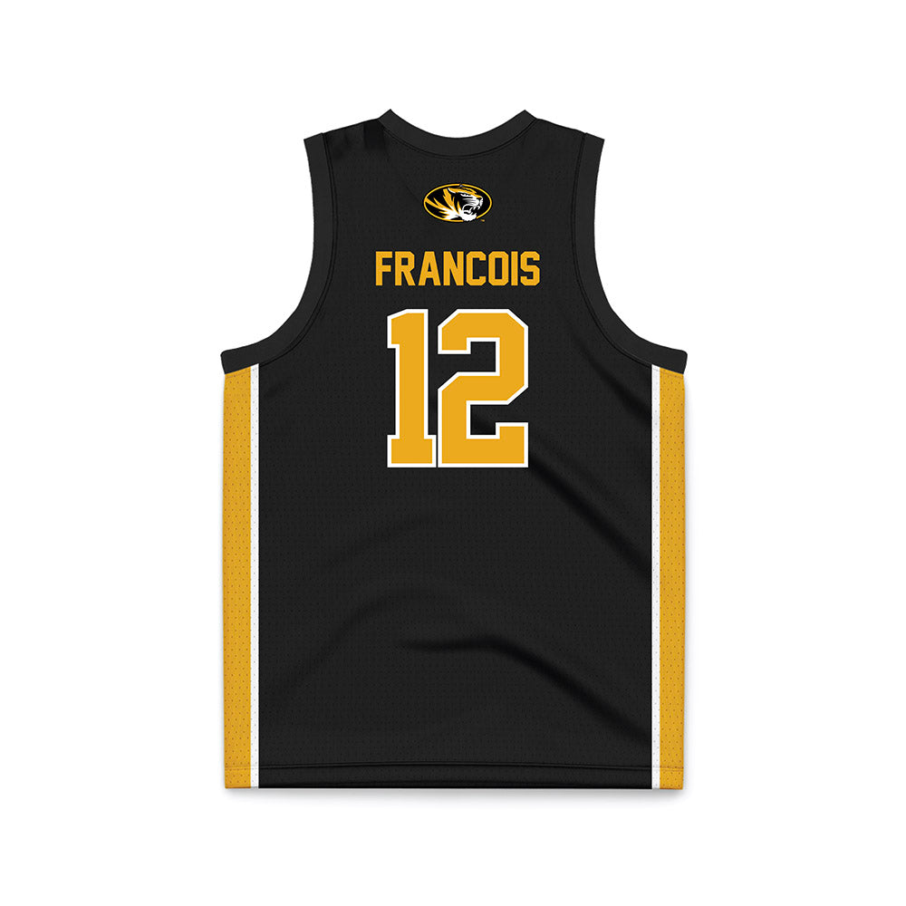 Missouri - NCAA Men's Basketball : Jackson Francois - Black Basketball Jersey