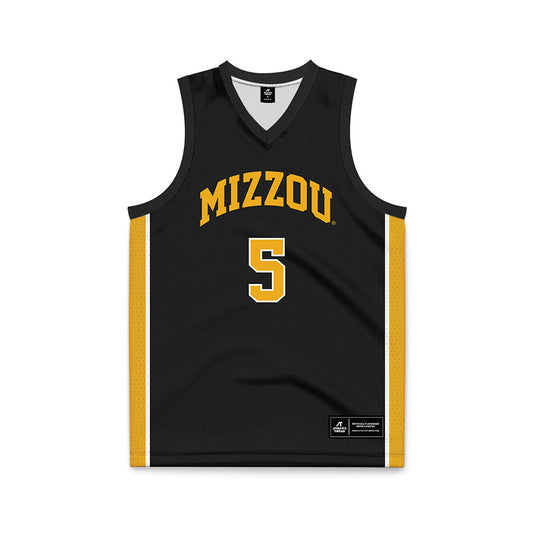 Missouri - NCAA Men's Basketball : Antonio Barrett Jr - Black Basketball Jersey-0