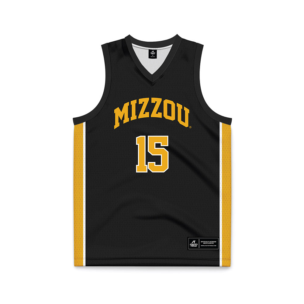 Missouri - NCAA Men's Basketball : Danny Stephens - Black Basketball Jersey