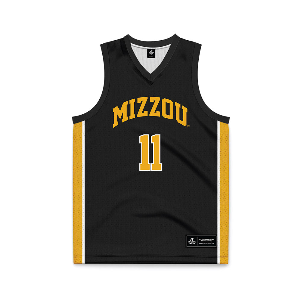 Missouri - NCAA Men's Basketball : Trent Pierce - Black Basketball Jersey-0