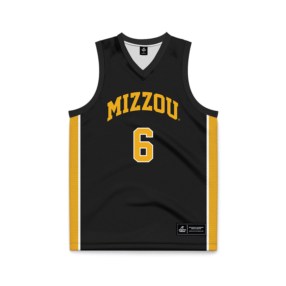 Missouri - NCAA Men's Basketball : Annor Boateng - Black Basketball Jersey-0