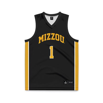 Missouri - NCAA Women's Basketball : DeMyla Brown - Black Basketball Jersey