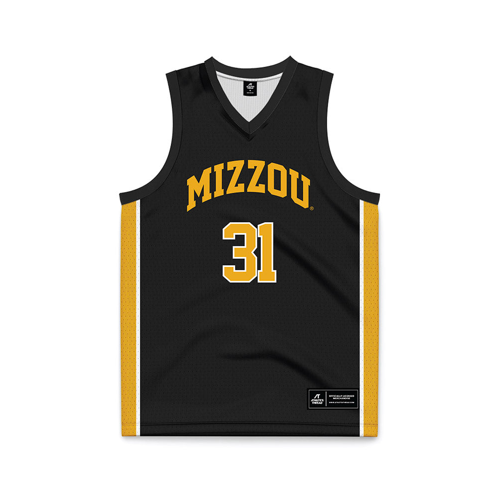 Missouri - NCAA Men's Basketball : Caleb Grill - Black Basketball Jersey