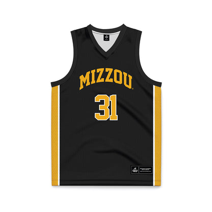 Missouri - NCAA Men's Basketball : Caleb Grill - Black Basketball Jersey