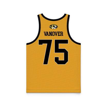 Missouri - NCAA Men's Basketball : Connor Vanover - Gold Basketball Jersey