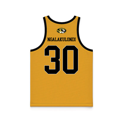 Missouri - NCAA Women's Basketball : Angelique Ngalakulondi - Gold Basketball Jersey