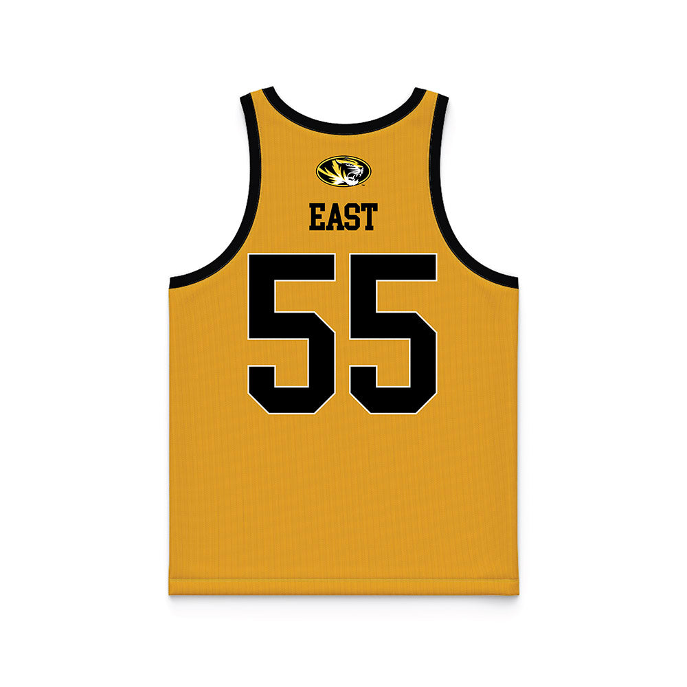 Missouri - NCAA Men's Basketball : Sean East - Gold Basketball Jersey