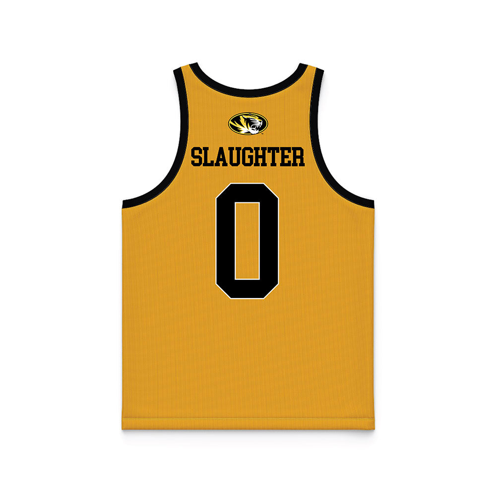 Missouri - NCAA Women's Basketball : Grace Slaughter - Gold Basketball Jersey