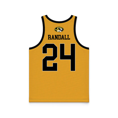 Missouri - NCAA Men's Basketball : Nicholas Randall - Gold Basketball Jersey-1