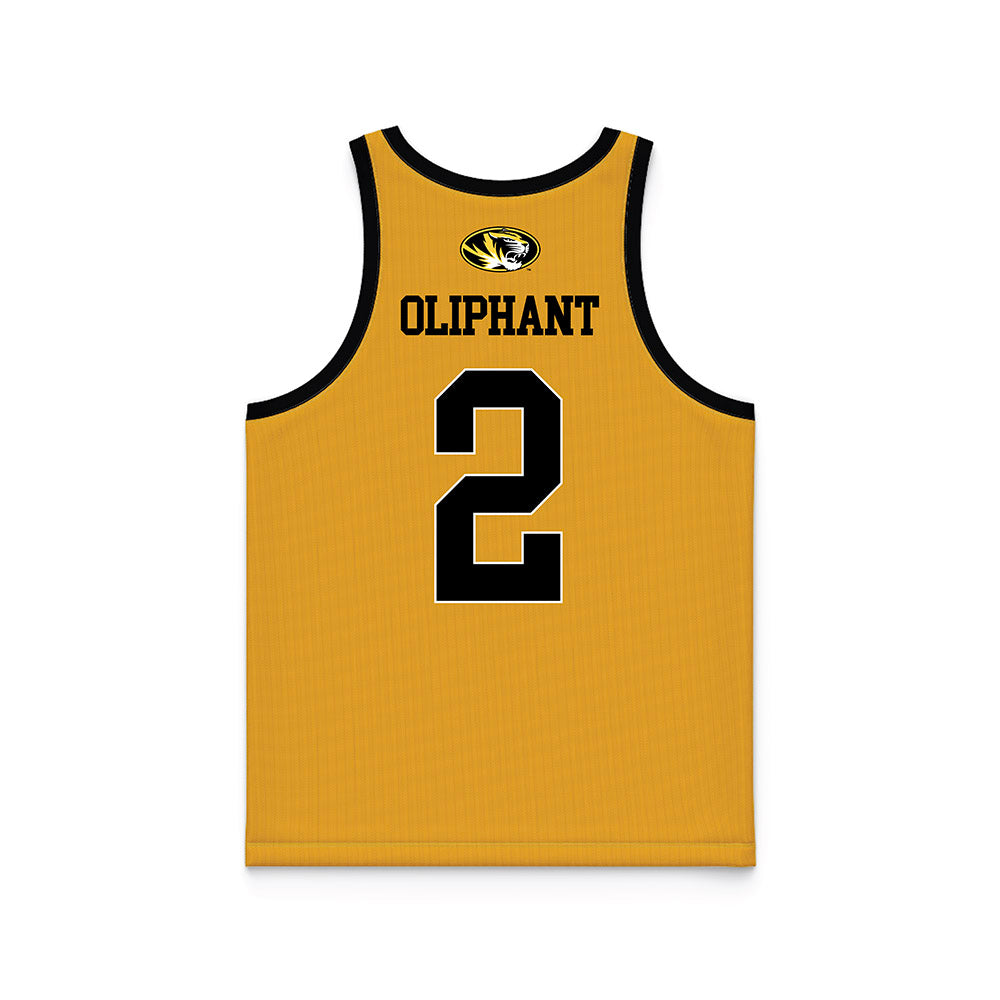 Missouri - NCAA Women's Basketball : Londyn Oliphant - Gold Basketball Jersey-1