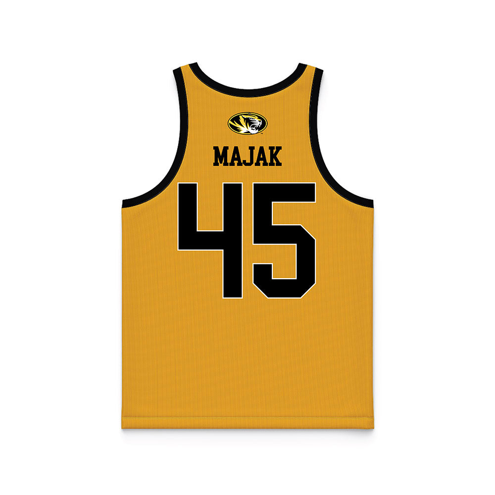 Missouri - NCAA Men's Basketball : Mark Majak - Gold Basketball Jersey