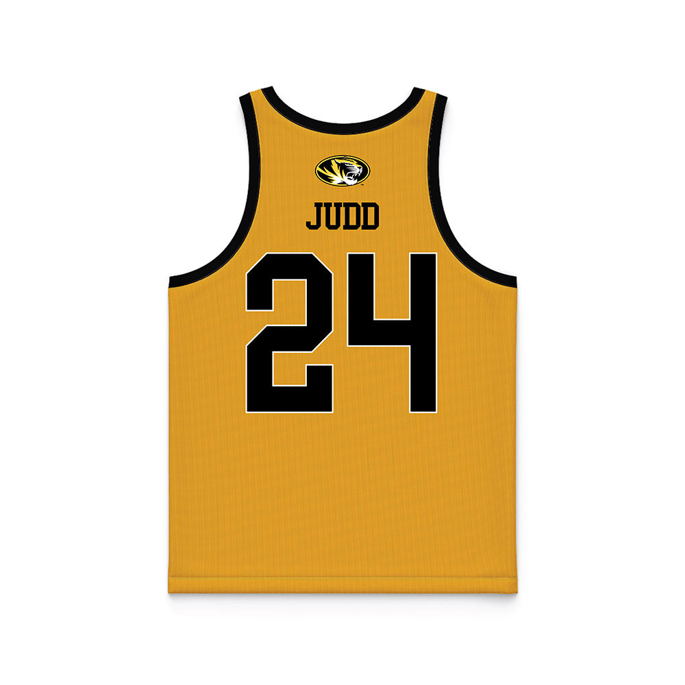 Missouri - NCAA Women's Basketball : Ashton Judd - Gold Basketball Jersey