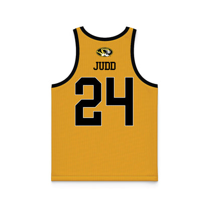 Missouri - NCAA Women's Basketball : Ashton Judd - Gold Basketball Jersey