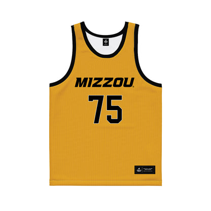 Missouri - NCAA Men's Basketball : Connor Vanover - Gold Basketball Jersey