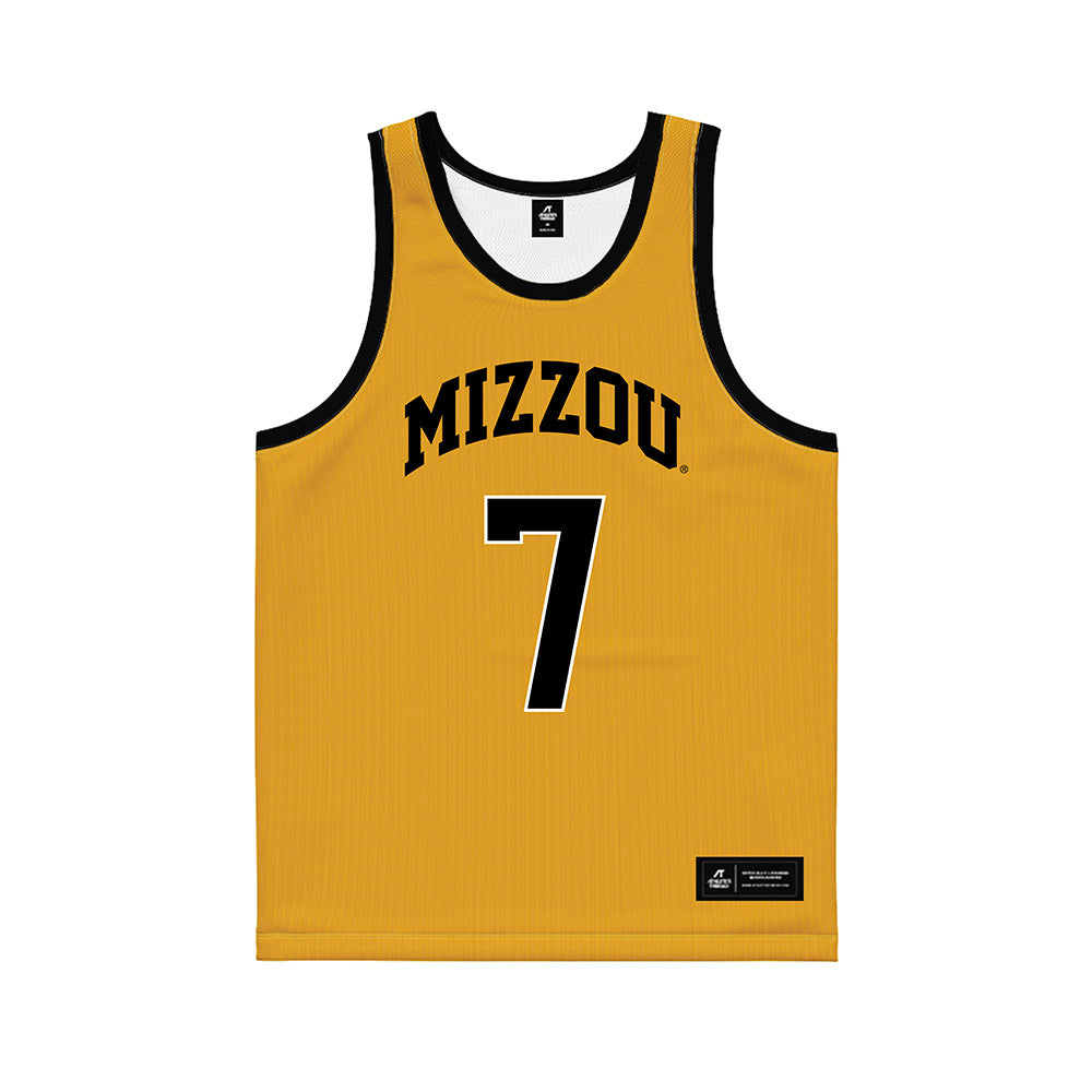 Missouri - NCAA Men's Basketball : Trent Burns - Gold Basketball Jersey-0