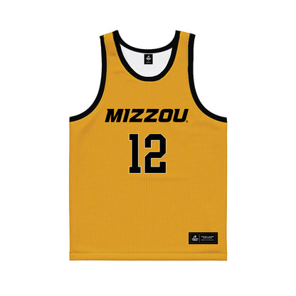 Missouri - NCAA Men's Basketball : Jackson Francois - Gold Basketball Jersey