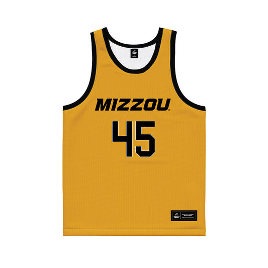 Missouri - NCAA Men's Basketball : Mark Majak - Gold Basketball Jersey