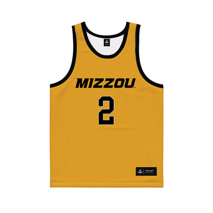 Missouri - NCAA Men's Basketball : Tamar Bates - Gold Basketball Jersey