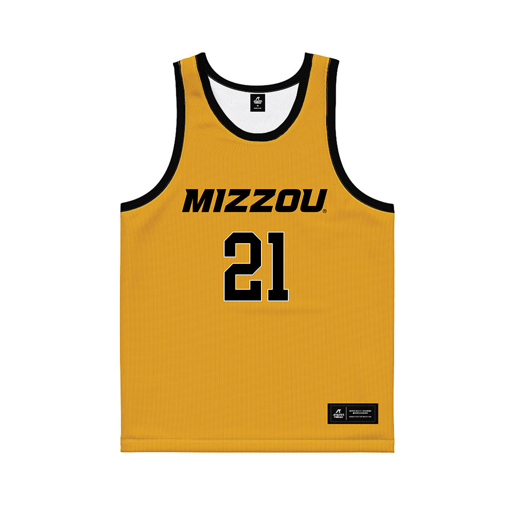 Missouri - NCAA Women's Basketball : Averi Kroenke - Gold Basketball Jersey