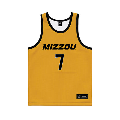 Missouri - NCAA Women's Basketball : Lucija Milkovic - Gold Basketball Jersey-0