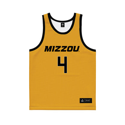 Missouri - NCAA Men's Basketball : Marcus Allen - Gold Basketball Jersey-0