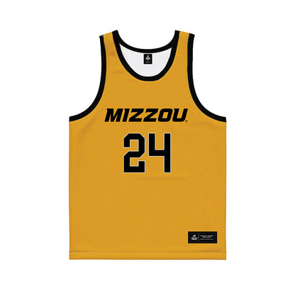 Missouri - NCAA Men's Basketball : Nicholas Randall - Gold Basketball Jersey-0