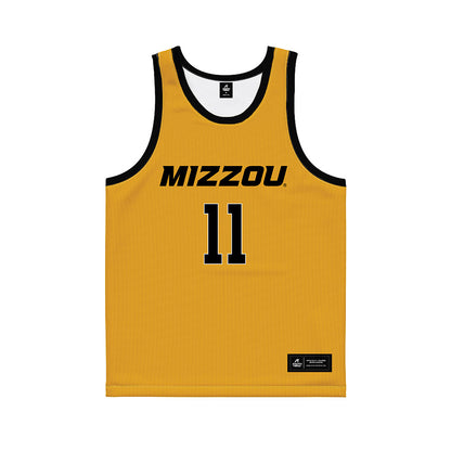 Missouri - NCAA Men's Basketball : Trent Pierce - Gold Basketball Jersey-0