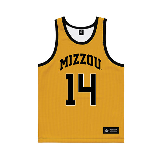 Missouri - NCAA Men's Basketball : Jevon Porter - Gold Basketball Jersey-0