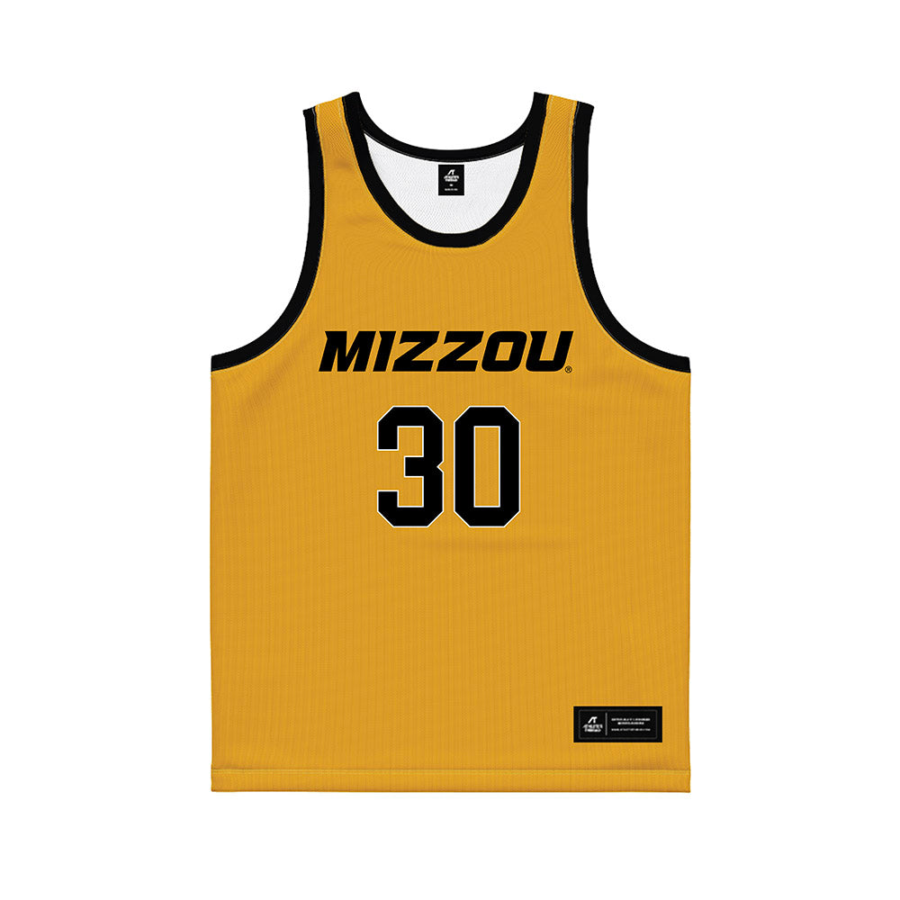 Missouri - NCAA Women's Basketball : Angelique Ngalakulondi - Gold Basketball Jersey