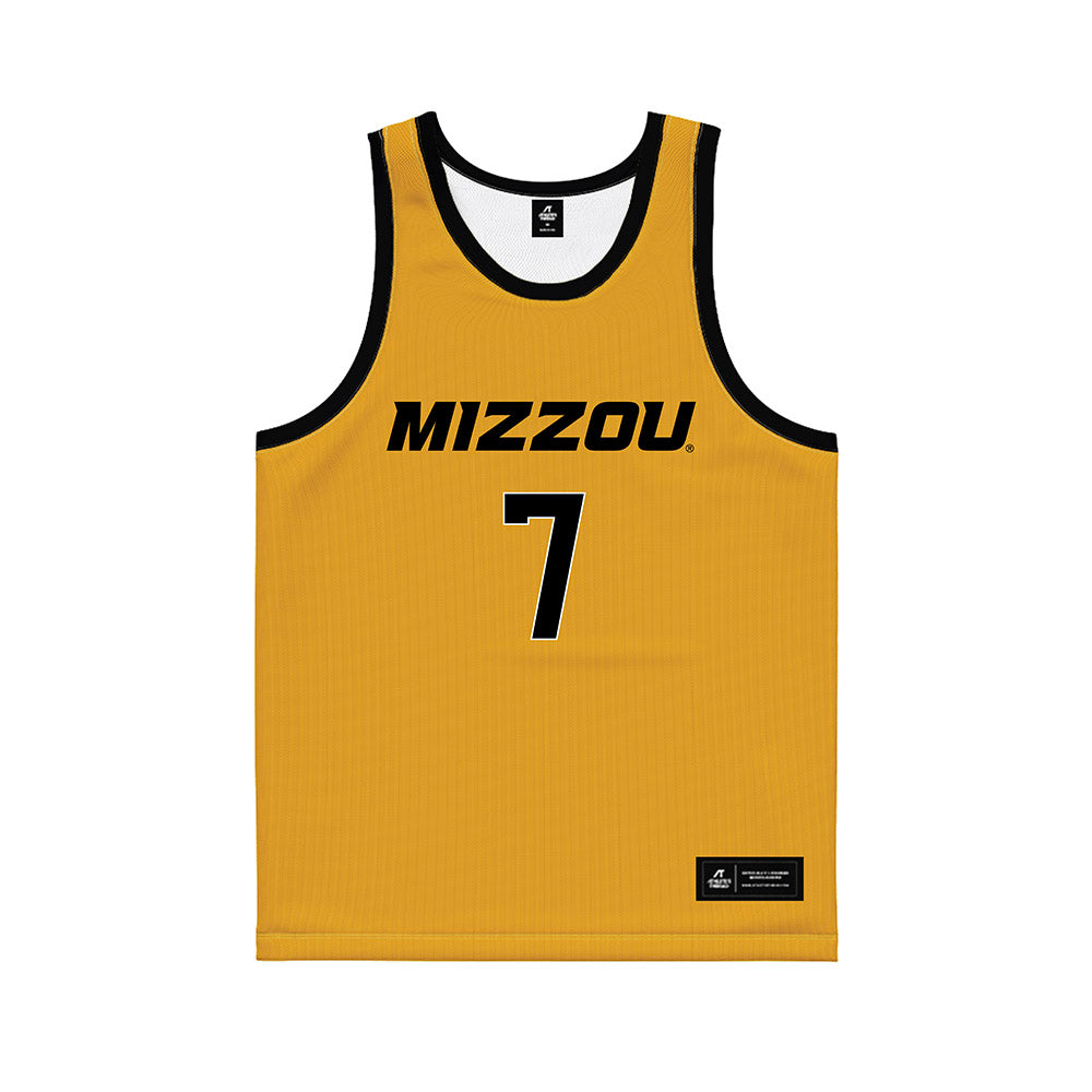 Missouri - NCAA Men's Basketball : Trent Burns - Gold Basketball Jersey-0