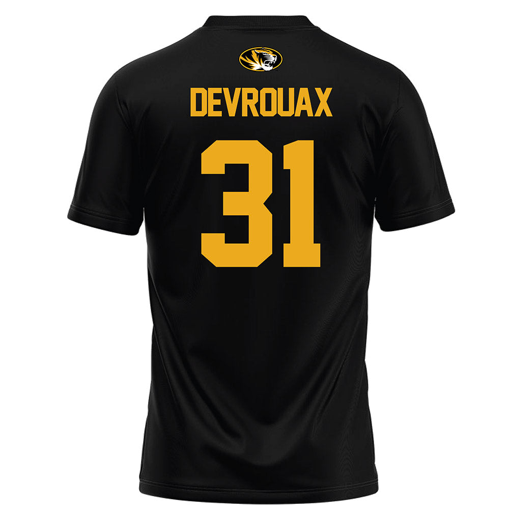 Missouri - NCAA Women's Soccer : Mia Devrouax - Black Soccer Jersey-1