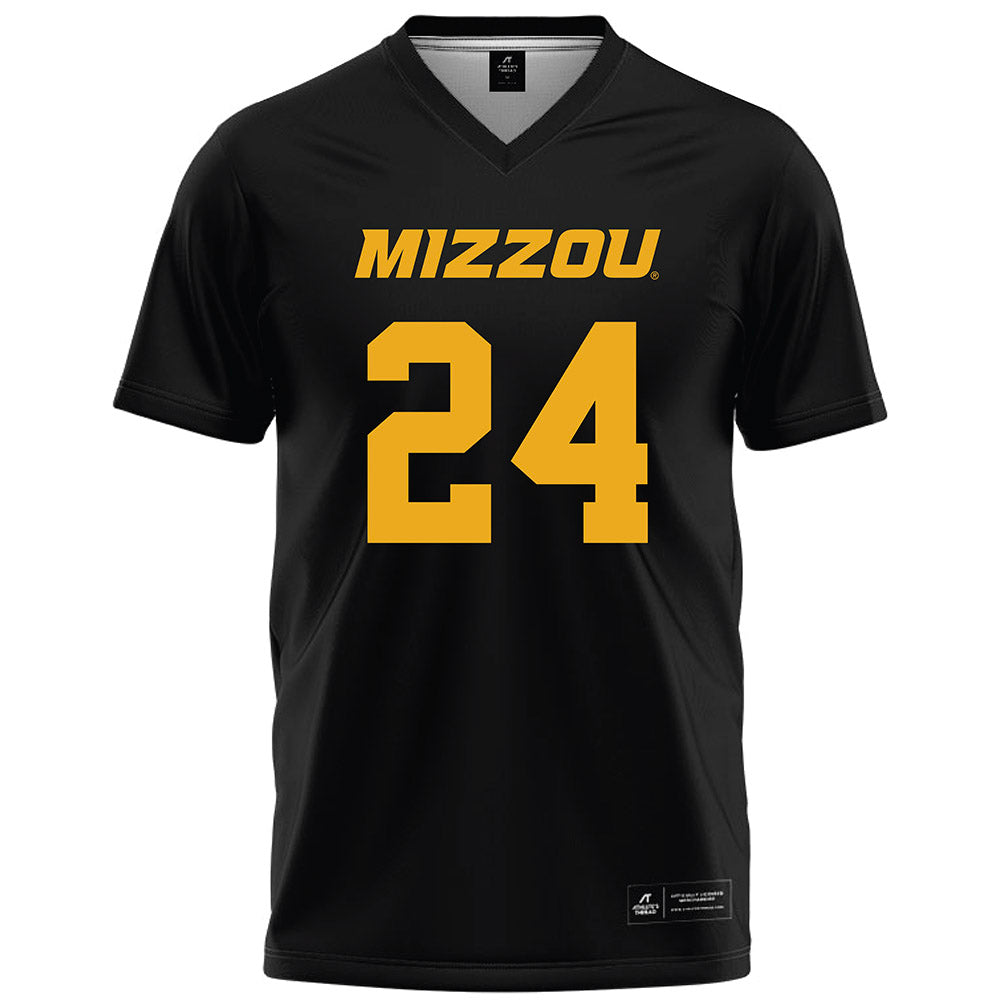 Missouri - NCAA Women's Soccer : aly Bryant - Black Soccer Jersey-0
