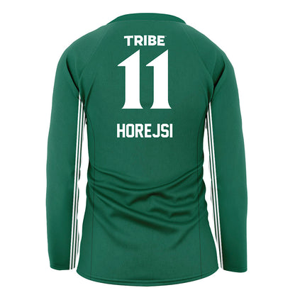 William & Mary - NCAA Women's Volleyball : Avery Horejsi - Green Volleyball Jersey-1