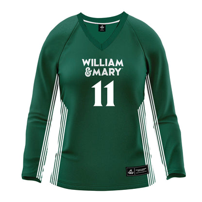 William & Mary - NCAA Women's Volleyball : Avery Horejsi - Green Volleyball Jersey-0