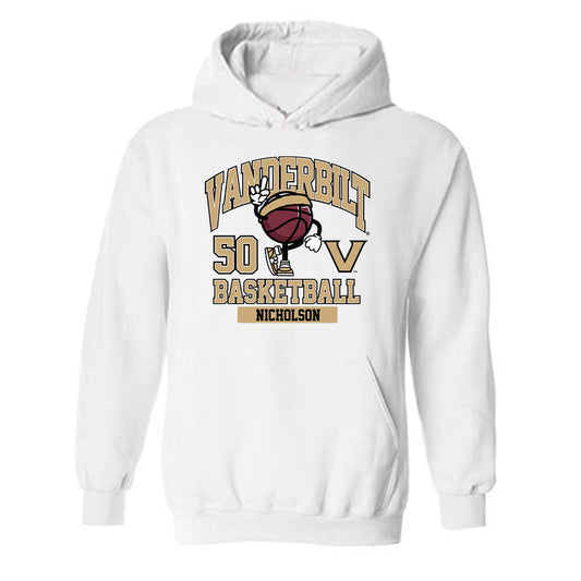 Vanderbilt - NCAA Men's Basketball : Mason Nicholson - Classic Fashion Shersey Hooded Sweatshirt-0