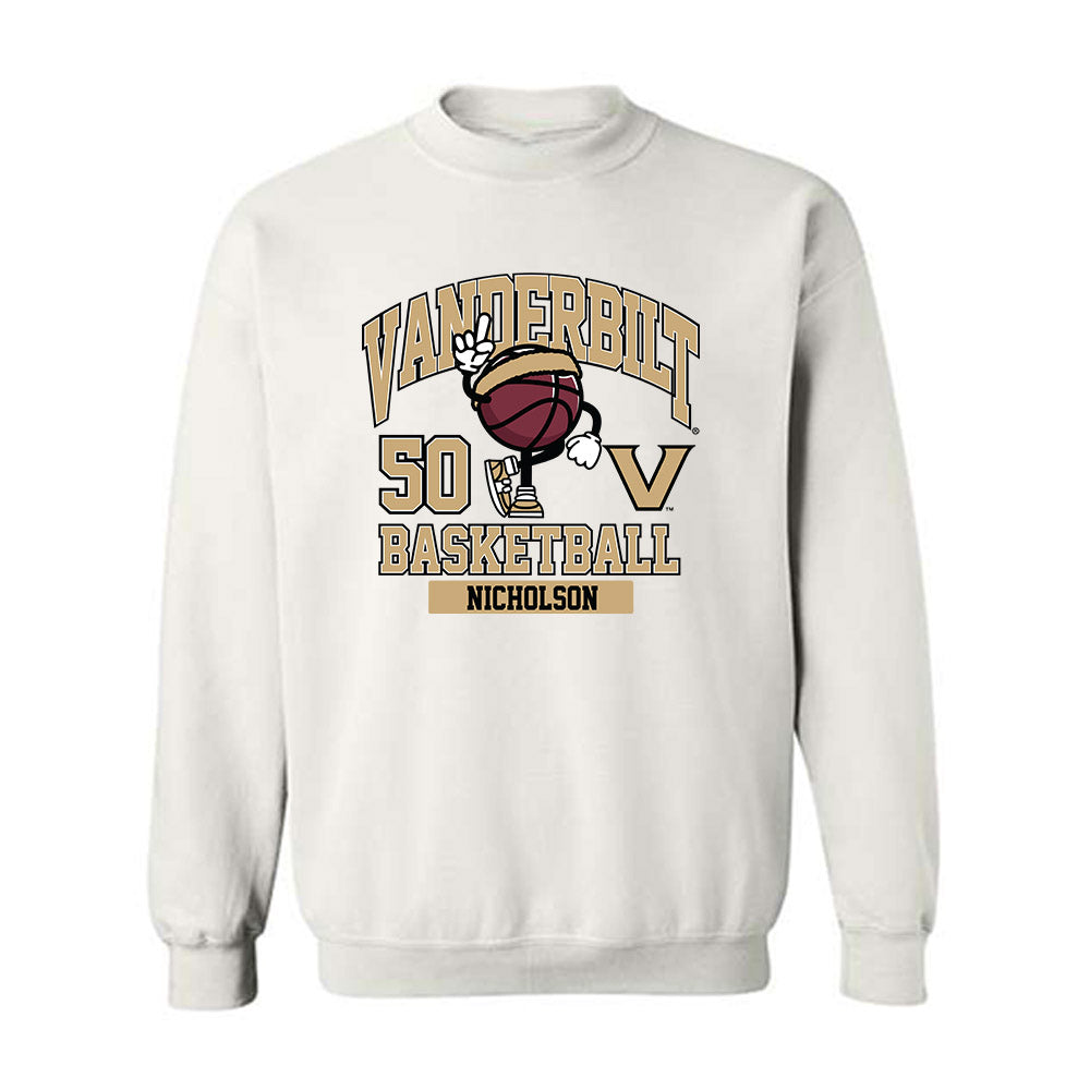 Vanderbilt - NCAA Men's Basketball : Mason Nicholson - Classic Fashion Shersey Crewneck Sweatshirt-0