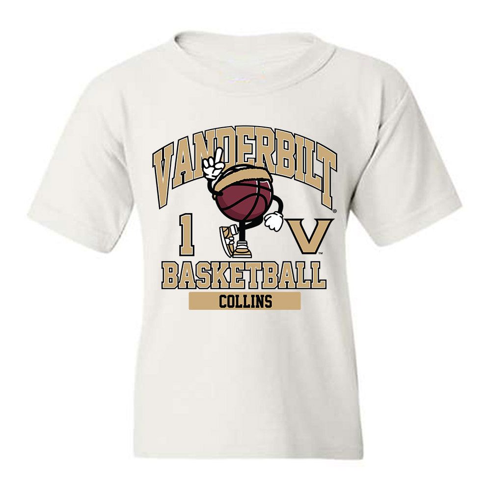Vanderbilt - NCAA Men's Basketball : Frankie Collins - Classic Fashion Shersey Youth T-Shirt-0