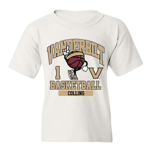 Vanderbilt - NCAA Men's Basketball : Frankie Collins - Classic Fashion Shersey Youth T-Shirt-0