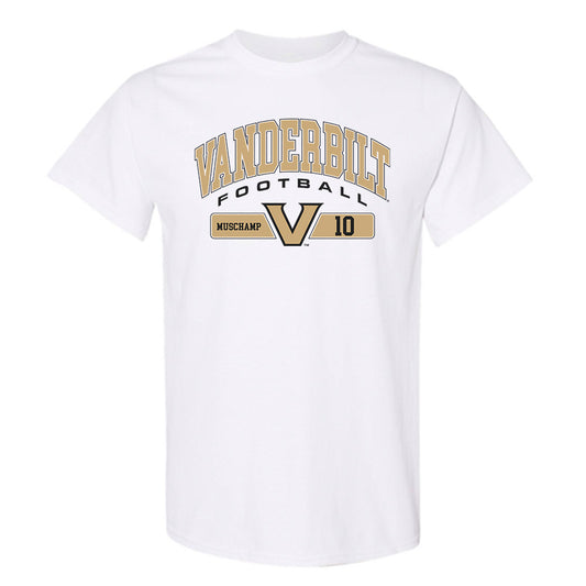 Vanderbilt - NCAA Football : Whit Muschamp - Classic Fashion Shersey T-Shirt-0