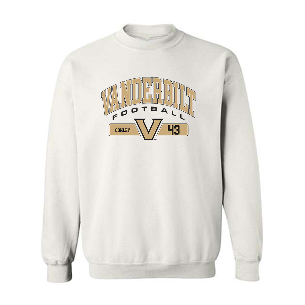 Vanderbilt - NCAA Football : Will Conley - Classic Fashion Shersey Crewneck Sweatshirt