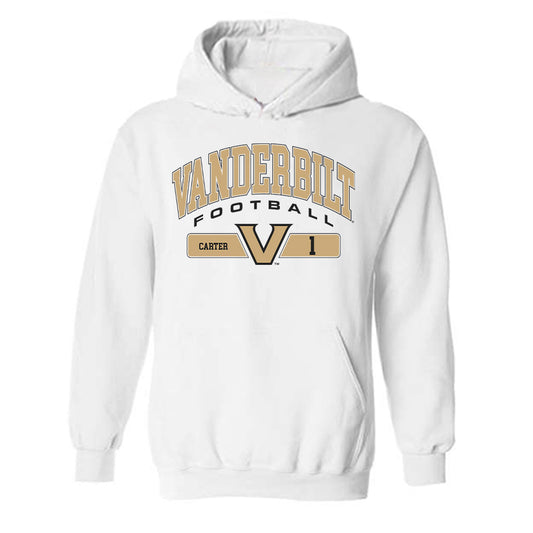 Vanderbilt - NCAA Football : Dontae Carter - Classic Fashion Shersey Hooded Sweatshirt-0