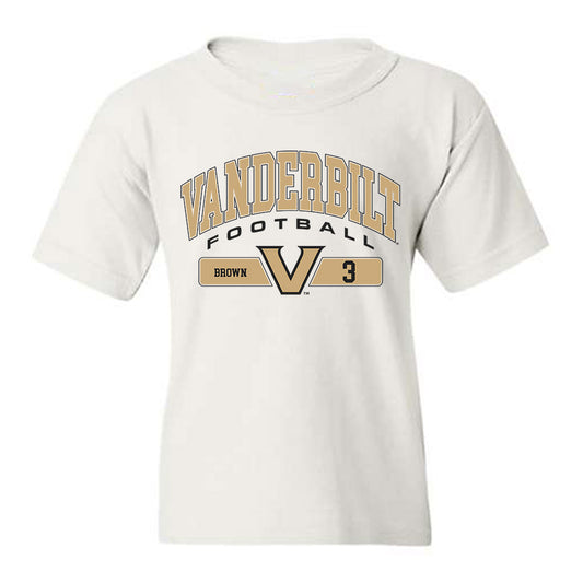 Vanderbilt - NCAA Football : Tristen Brown - Classic Fashion Shersey Youth T-Shirt-0