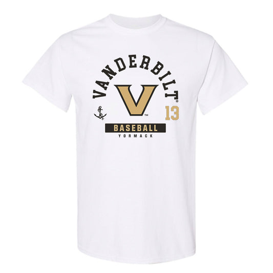 Vanderbilt - NCAA Baseball : Derek Yormack - Classic Fashion Shersey T-Shirt-0