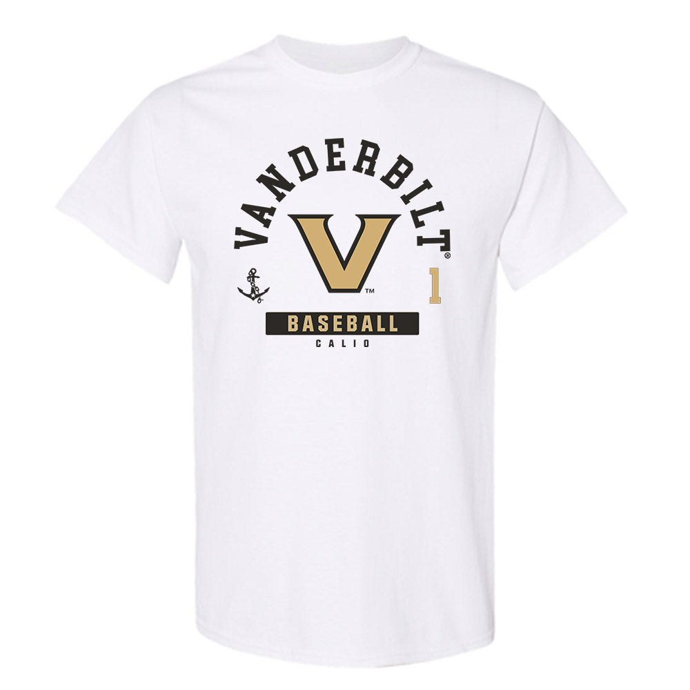 Vanderbilt - NCAA Baseball : AJ Calio - Classic Fashion Shersey T-Shirt-0