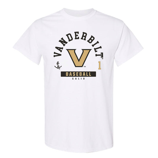 Vanderbilt - NCAA Baseball : AJ Calio - Classic Fashion Shersey T-Shirt-0