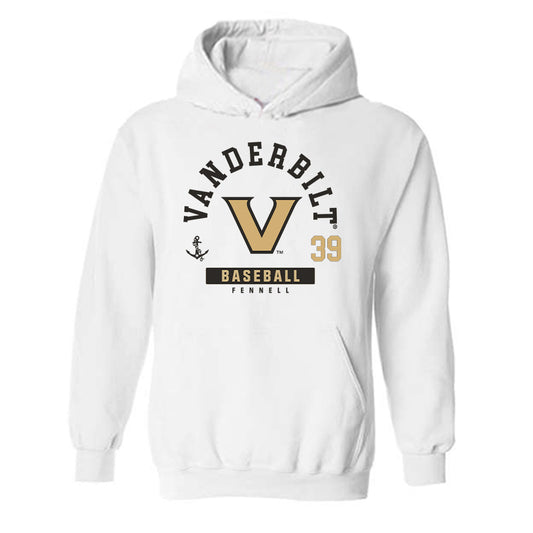 Vanderbilt - NCAA Baseball : Connor Fennell - Classic Fashion Shersey Hooded Sweatshirt