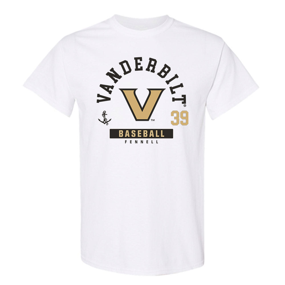 Vanderbilt - NCAA Baseball : Connor Fennell - Classic Fashion Shersey T-Shirt